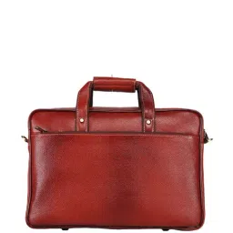 Genwayne Tan Leather Large Messenger Bag image 3