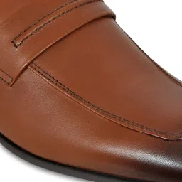 Allen Cooper Men's Tan Formal Loafers image 4