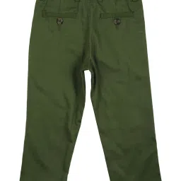 allen solly junior Allen Solly Kids Olive Solid Trousers image 2