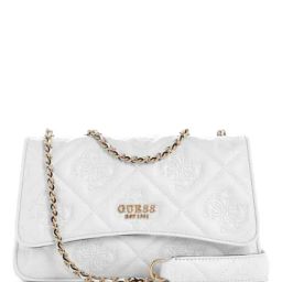 GUESS White MARIEKE Quilted Medium Cross Body Bag-picture-32
