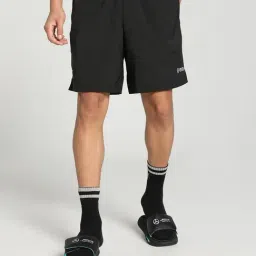 Puma Mercedes-AMG Petronas Motorsport Black Regular Fit Sports Shorts-image-36