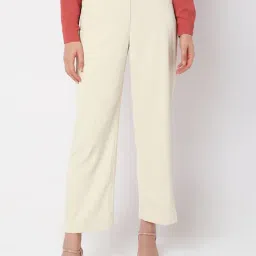 Vero Moda Beige Straight Fit High rise Pants-picture-10