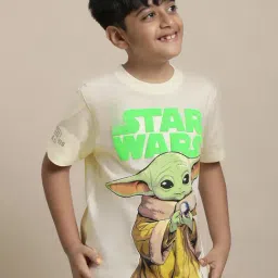 Kidsville Cream Star Wars Print T-Shirt-picture-17
