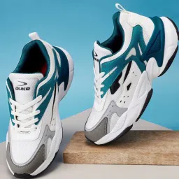 Duke Men's White Running Shoes image 1