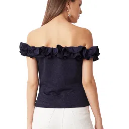 Miss Chase Navy Embellished Top image 2