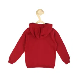 allen solly junior Allen Solly Kids Maroon Solid Full Sleeves Sweatshirt image 2