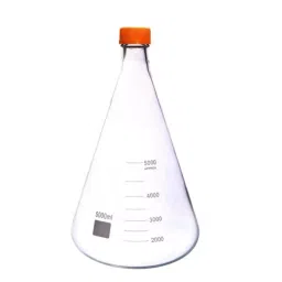 Abgil 5000ml Borosilicate Glass Narrow Conical Erlenmeyer Flask with Screw Cap ABG1472-image-36
