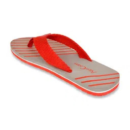 Allen Cooper Men's Red & Grey Flip Flops image 5