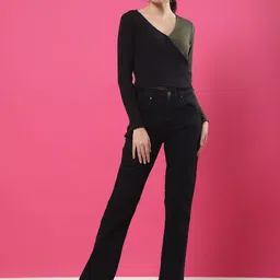CORSICA Women Colorblocked Casual Full Sleeve Crop Top-image-79