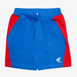 Kiddopanti Kids Orange & Royal Blue Color Block Shorts (Pack Of 2) image 3
