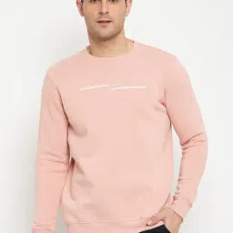 Cantabil Peach Regular Fit Sweatshirt-image-6