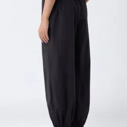 Utsa by Westside Black Harem-Style Cotton Pants image 2