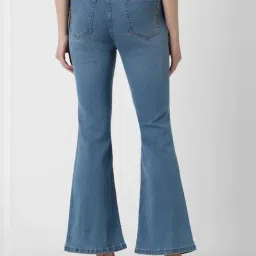 Van Heusen Blue Cotton Mid Rise Bootcut Jeans image 2