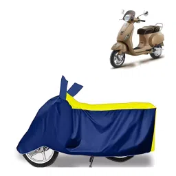 Auto Pearl Two Wheeler Cover for Vespa Elegante 150 - Yellow, Blue-picture-34