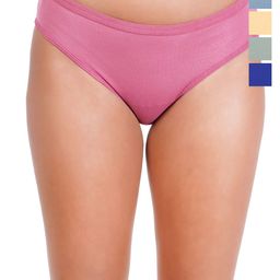 Liigne Pack Of 5 Cotton Mid-Rise Basic Briefs VCPC2198-XS-picture-36