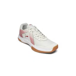 Puma Unisex Off White Badminton Smash Sprint Badminton Sports Shoes-picture-14