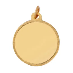 bangalore refinery 24k (999) Purity 5.20gm Yellow Gold Round Rose Pendant (without hook) image 2