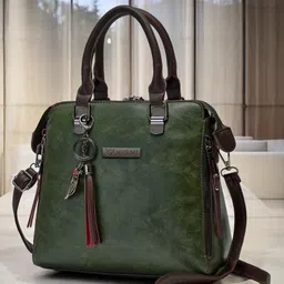 VISMIINTREND Women's Sling Bag with Detachable & Adjustable Strap Pu Leather Stylish Handbag for Travel, Office & Regular Use - Olive Green-picture-19