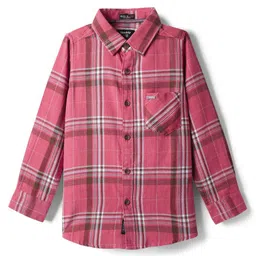 Noddy Full Sleeves Checked Shirt - Pink image 2