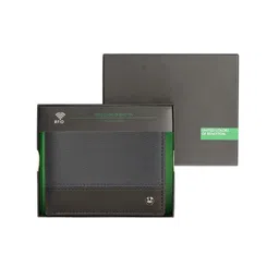 United Colors of Benetton Men Leather Two Fold Wallet image 4