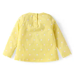 Babyhug Disney Single Jersey Knit Full Sleeves Night Suit with Minnie Mouse Graphics - Yellow image 3