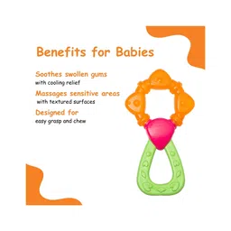 Adore Luscious 2 in 1 Water Teether- Flower Orange image 3