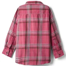 Noddy Full Sleeves Checked Shirt - Pink image 3