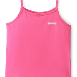 Pine Kids Cotton Spandex Knit Sleeveless Solid & Floral PrintSlips with Bow Applique Pack of 3 - Blue White & Pink image 4