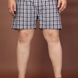 plusS Plus Size Checked Cotton Mid-Rise Boxers-picture-19