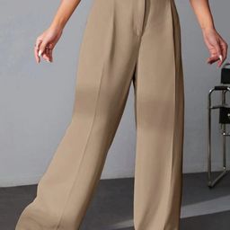 Next One Women Smart High-Rise Stretchable Easy Wash Loose Fit Parallel Trousers-picture-38