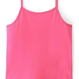 Pine Kids Cotton Spandex Knit Sleeveless Solid & Floral PrintSlips with Bow Applique Pack of 3 - Blue White & Pink image 5