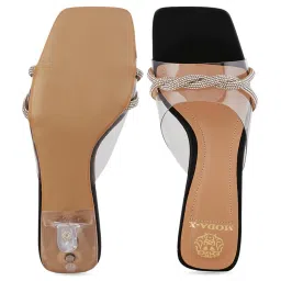 Moda-X Women's Black Ethnic Stilettos image 4