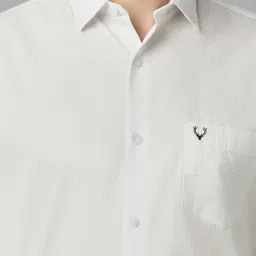 Allen Solly Beige Cotton Slim Fit Printed Shirt image 4