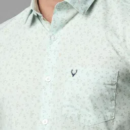 Allen Solly Green Cotton Slim Fit Printed Shirt image 4