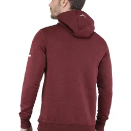 Rock.it Maroon Regular Fit Printed Hooded Sweatshirt image 2