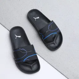 Puma Kids BMW MMS Leadcat 2.0 Graphic Jr Black Slides-image-49
