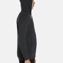 Puma Grey Cotton Slim Fit Hooded Jacket image 4