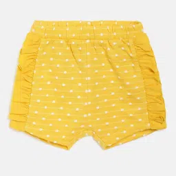 MINIKLUB Kids White & Yellow Printed Top with Shorts image 4
