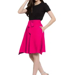 PATRORNA Dark Pink Above Knee Skirt image 4