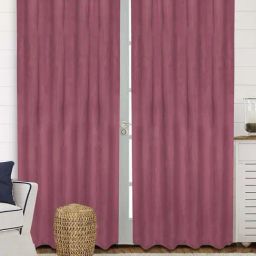 Saral Home Easy Living Maroon Polyester 224 GSM Velvet Curtain - Set of 2-picture-7