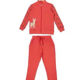 Sweet Dreams Kids Candy Pink Printed Track Suits-image-88