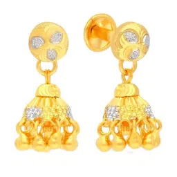 Malabar Gold and Diamonds 22k Gold Earrings for Women-picture-33