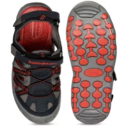 Bubblegummers by Bata Kids Grey & Red Floater Sandals image 4