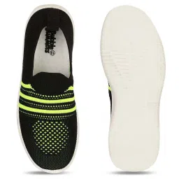 Bubblegummers by Bata Kids Black & Green Casual Slip-Ons image 4