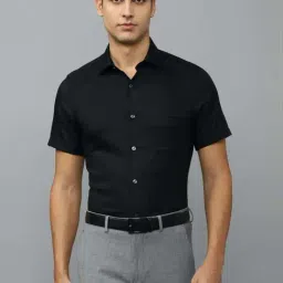 Louis Philippe Black Cotton Regular Fit Shirt-picture-29