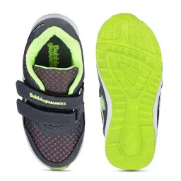 Bubblegummers by Bata Kids Grey & Green Velcro Shoes image 4