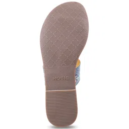 Mochi Women's Blue Toe Ring Sandals image 4