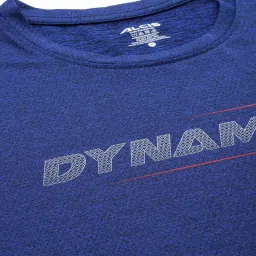 ALCIS Blue Anti Static Slim Fit Printed Sports T-Shirt image 4