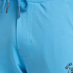 Being Human Blue Cotton Regular Fit Printed Trackpants image 4