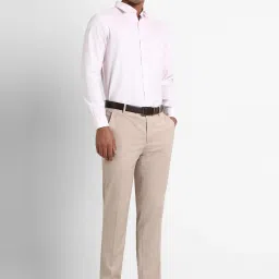 Peter England Elite Pink Cotton Regular Fit Shirt image 4